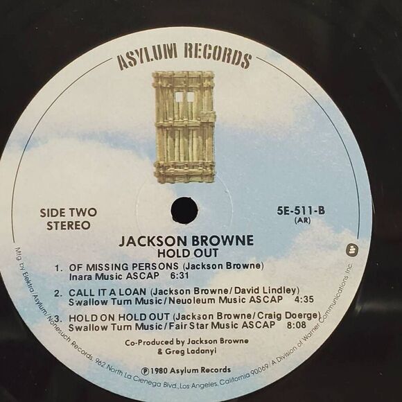 Jackson Browne Hold Out 1980 1st Press Vinyl LP Record - Picture 7 of 9